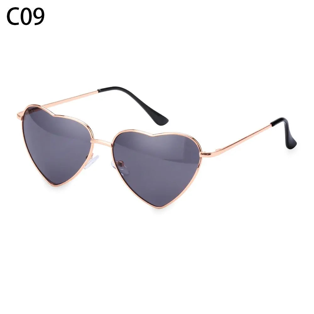 Heart-Shaped Sunglasses for Women | Polarized UV400 Metal Frame