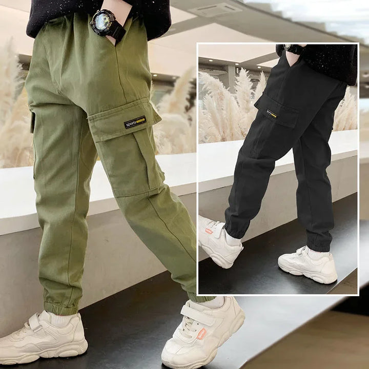 Boys Cargo Pants | Casual Full-Length Trousers | Ages 3–12
