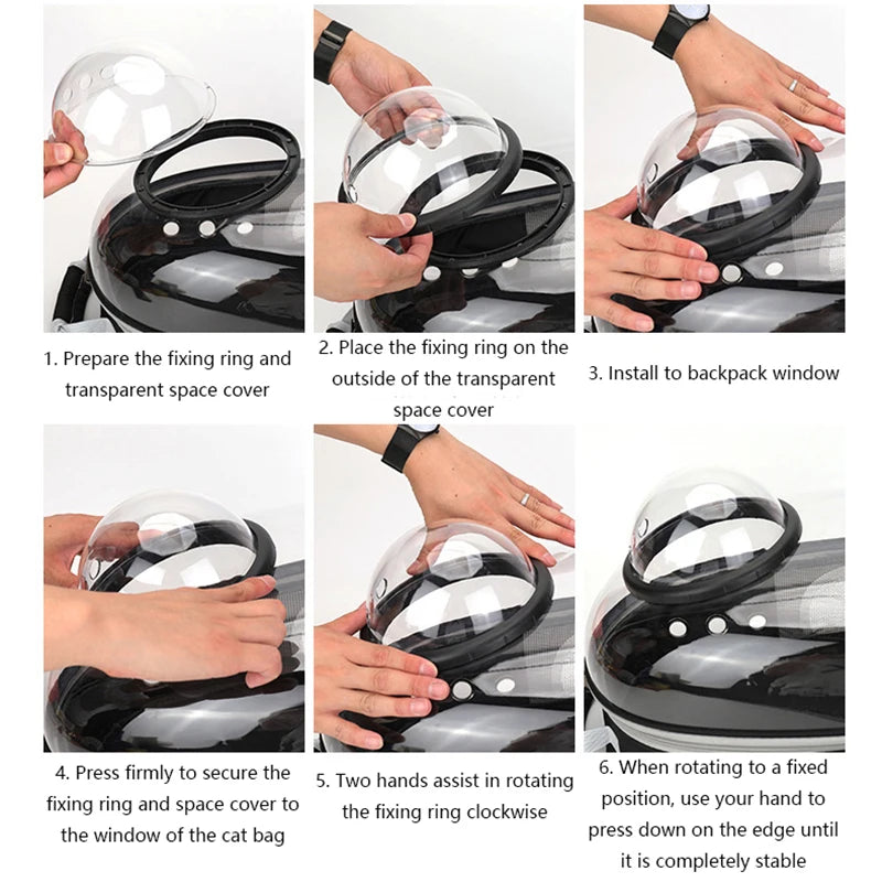 Breathable Transparent Pet Travel Bag for Pets