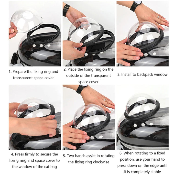 Breathable Transparent Pet Travel Bag for Pets
