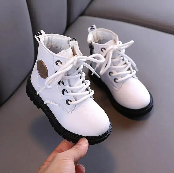 Kids Boots Boys Shoes Fall And Winter Leather Children Boots-Bennys Beauty World