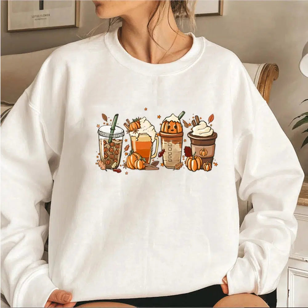 Fall Coffee Sweatshirt Fall Hoodie For Thanksgiving