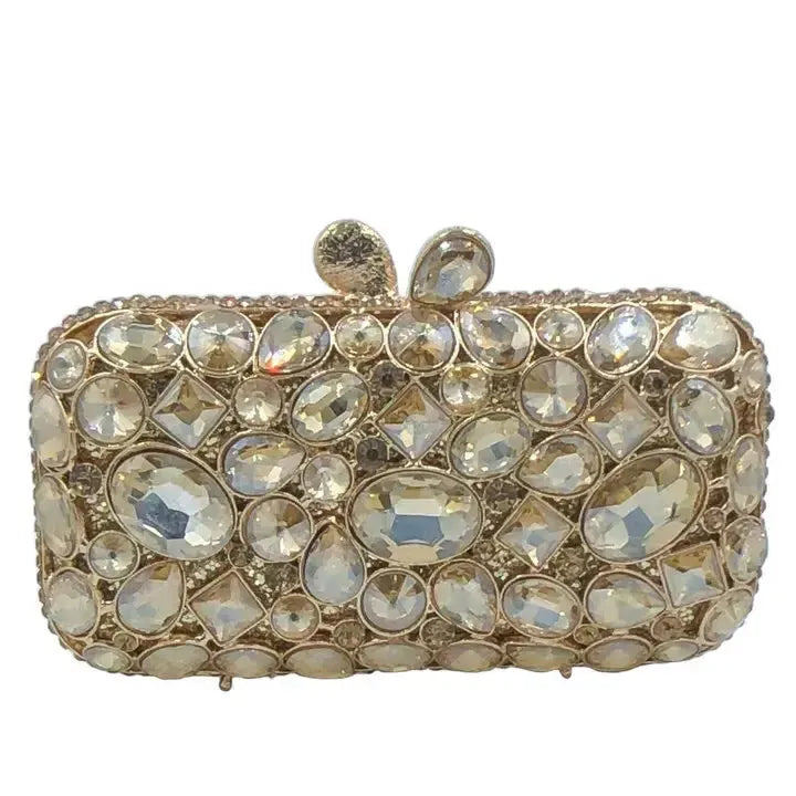 Crystal Minaudière Evening Clutch Bag – Women&