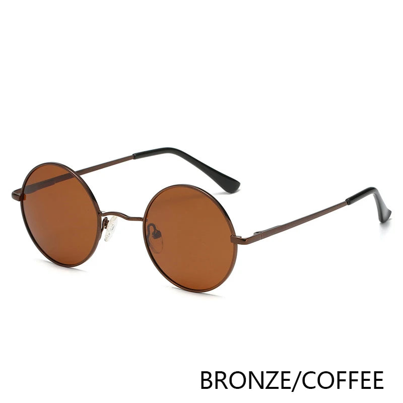 Retro Round Polarized Sunglasses | UV400 Metal Frame Unisex