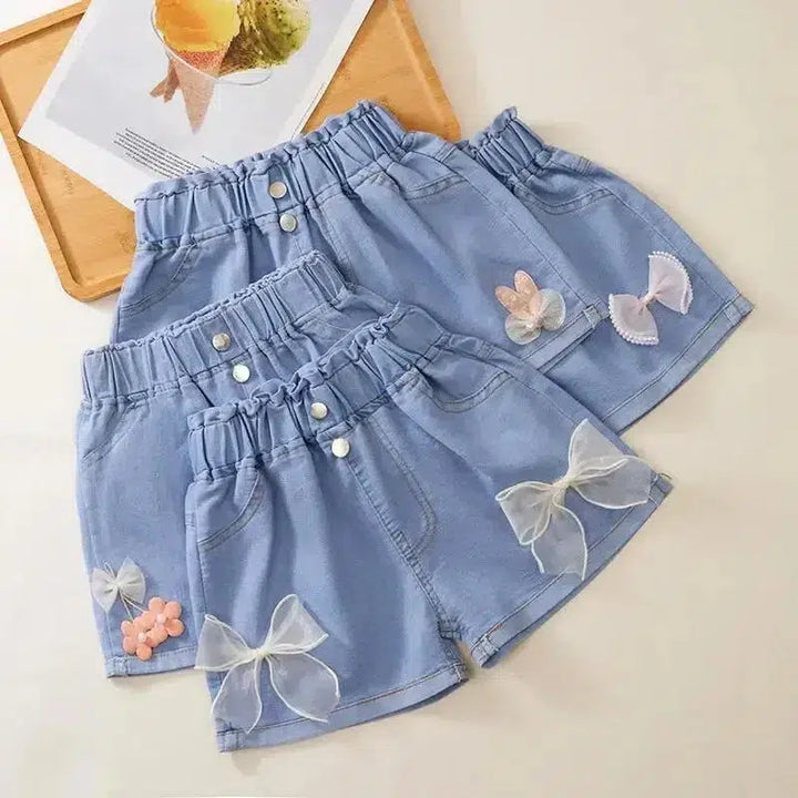 Summer Casual Clothes Solid Baby Denim Pants-kids clothing-Bennys Beauty World