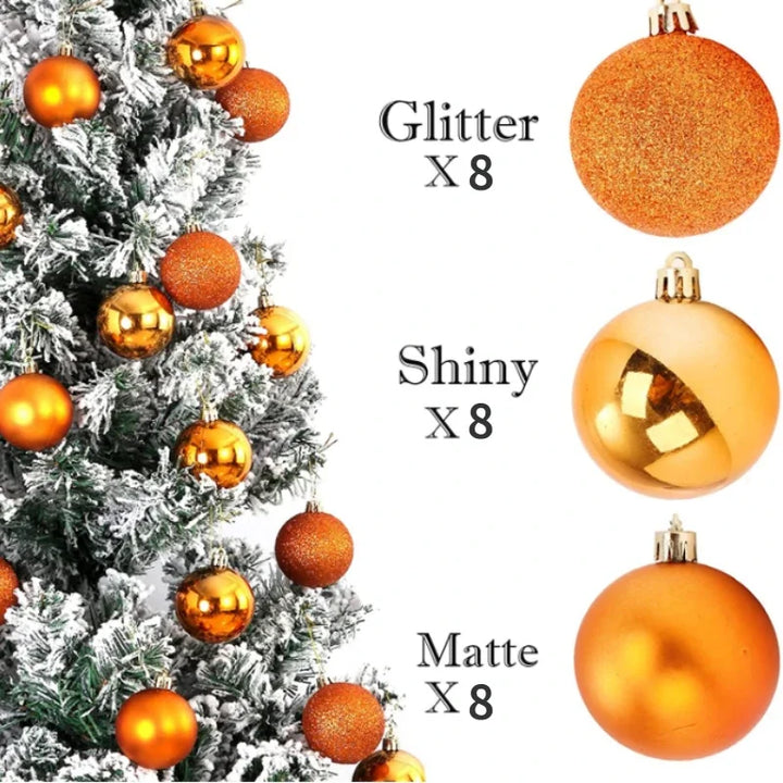 1Box 24/36pcs Christmas Ball Christmas Tree Ornament