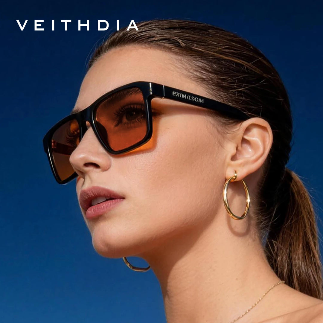 VEITHDIA Polarized UV400 Sunglasses | Photochromic Gradient Mirror | Unisex