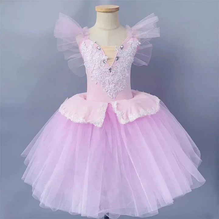Girls Ballet Tutu Dress – Leotard &amp; Skirt Costume - Bennys Beauty World