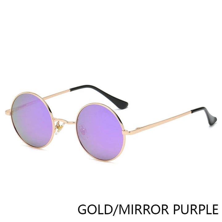 Retro Round Polarized Sunglasses | UV400 Metal Frame Unisex