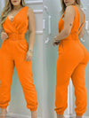 Women's Summer V-neck Jumpsuit-jumpsuit-Bennys Beauty World