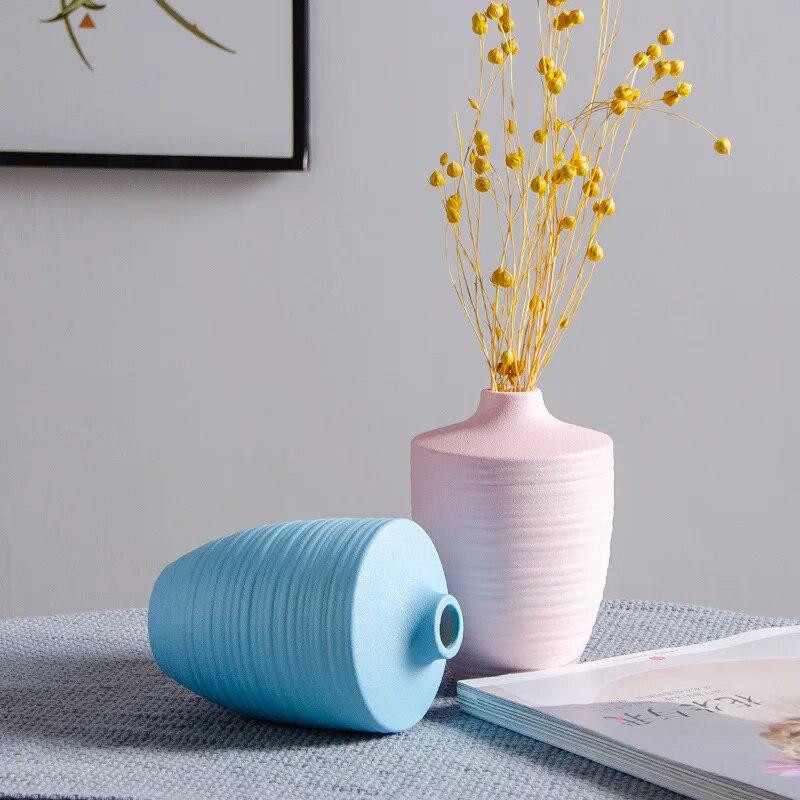 Creative Ceramic Round Flowers Vase-Vase-Arlik interiors