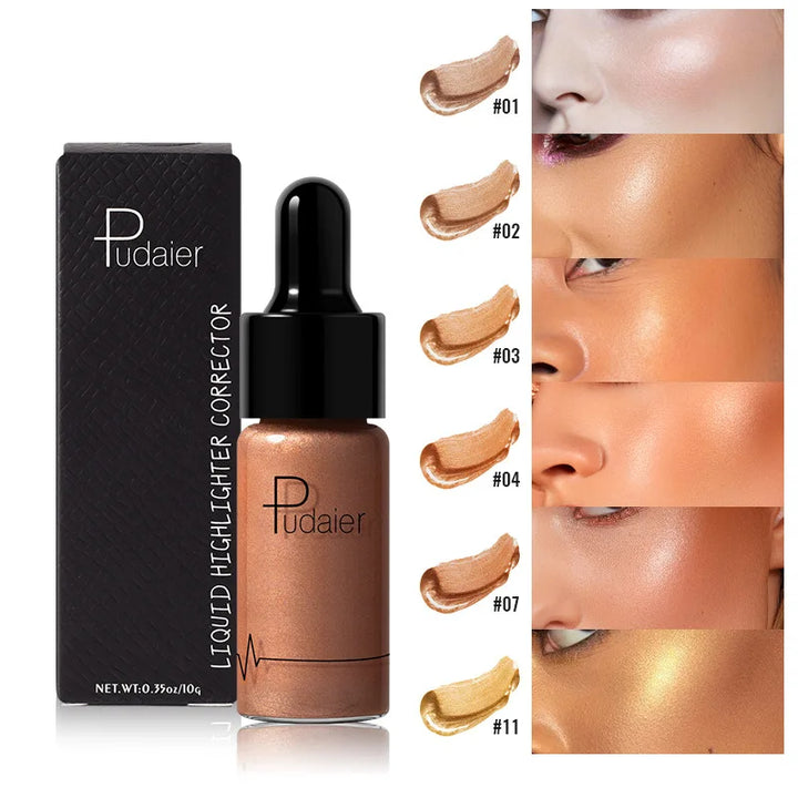 12 Color Liquid Nude Contouring Face Brightener Glow