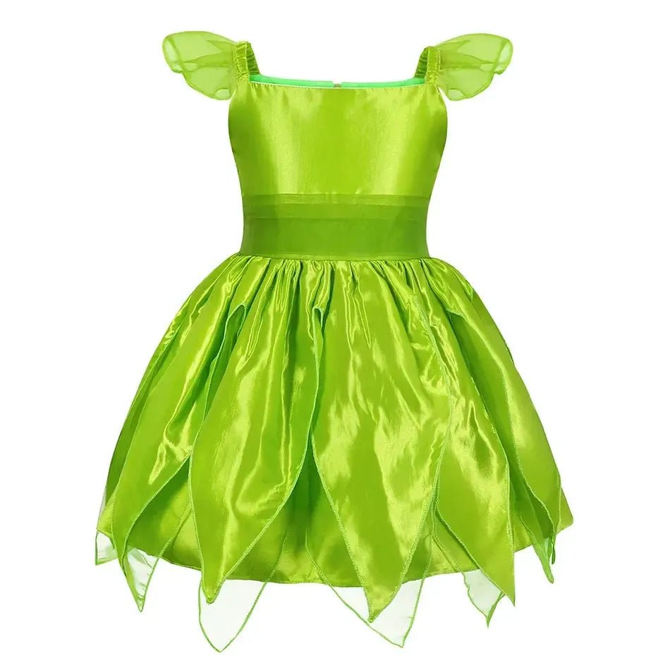 Girls Tinkerbell Fairy Dress – Halloween Costume with Accessories - Bennys Beauty World