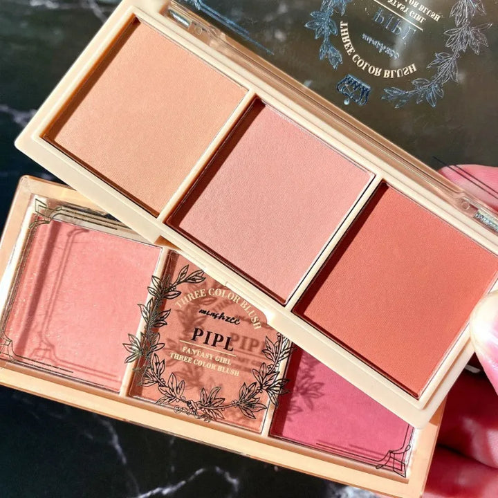 Three-colour Blush Natural Color