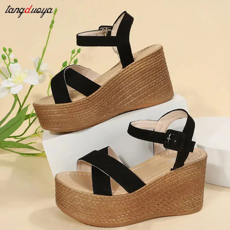 Women's Wedge High Heels Sandals