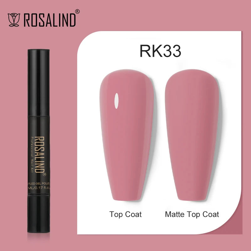 ROSALIND Nail Gel Pen Nail Gel Polish Soak Off UV LED Top Coat