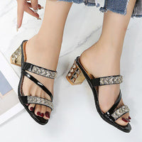 Summer Crystal High Heel Sandals For Women-Shoe-Bennys Beauty World