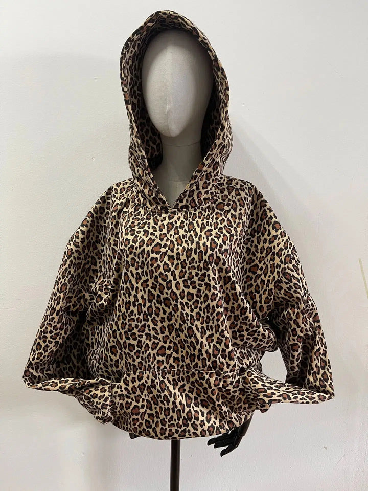 Leopard Print Hoodies Women