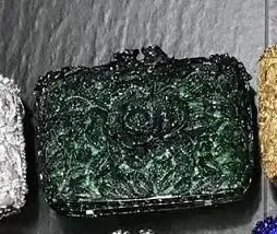 Crystal Rhinestone Evening Clutch Bag - Bennys Beauty World