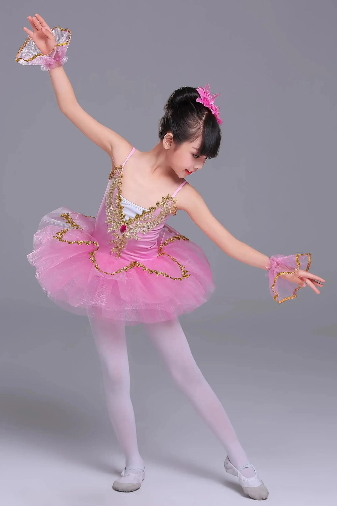 Tutu Ballet Leotards for Girls Dress Dance Wear Kids Clothes Princess Stage Performance Costume Children Clothing Party Elegant-Bennys Beauty World
