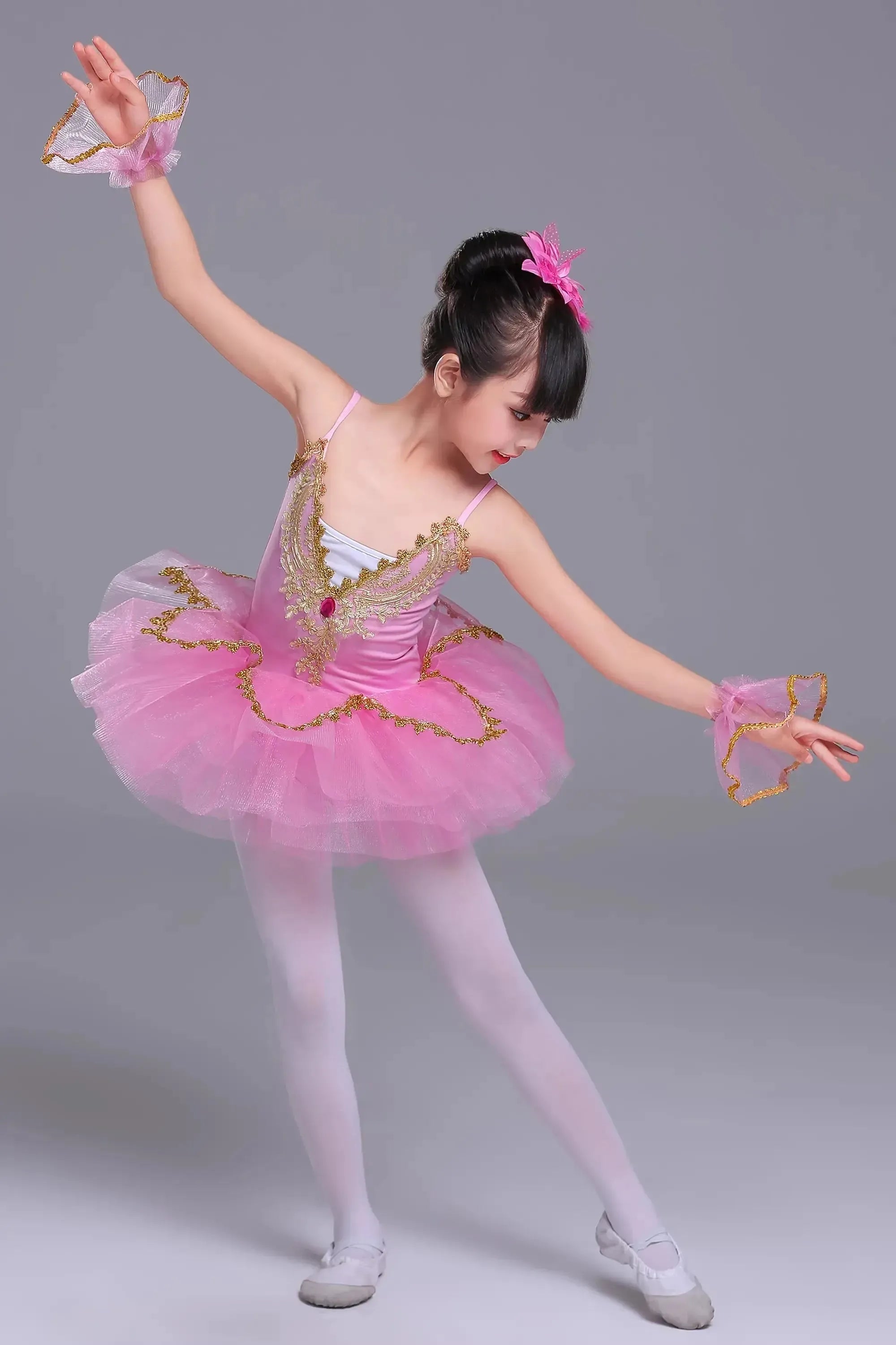 Tutu Ballet Leotards for Girls Dress Dance Wear Kids Clothes Princess Stage Performance Costume Children Clothing Party Elegant-Bennys Beauty World