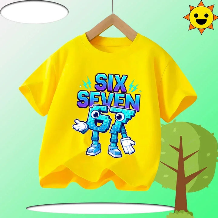 Kids Funny Printed Cotton T-Shirt