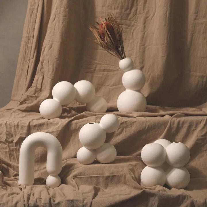 Nordic Ceramic Balloon Vase-Arlik interiors