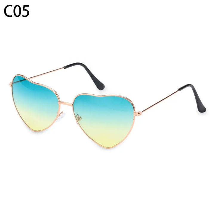 Heart-Shaped Sunglasses for Women | Polarized UV400 Metal Frame