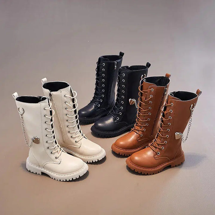 Girls Knee-High Boots Winter Boots For Kids-Shoe-Bennys Beauty World