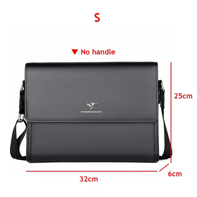 Leather Luxury Briefcases For Men Designer Work Business Tote Crossbody Bag-bag-Bennys Beauty World