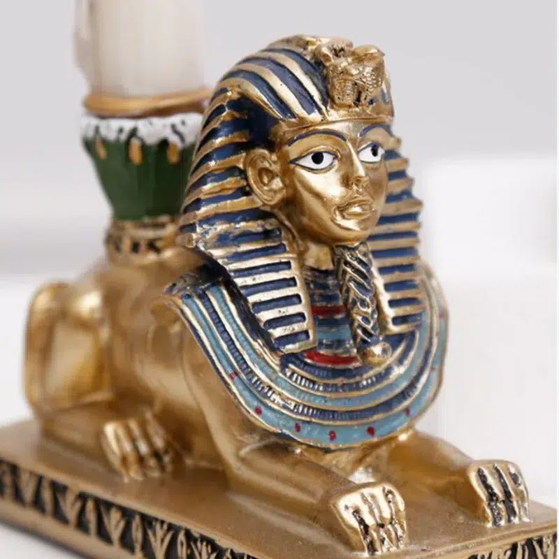 Resin Crafts Candleholder Egypt Anubis Sphinx Aromatherapy Candle Holders Decorative Handicraft Ornaments Home Decoration-Arlik interiors