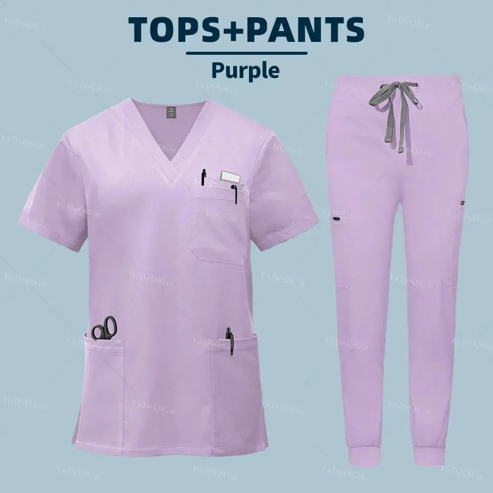 Unisex Medical Scrubs Set – With Pockets-Scrubs-Bennys Beauty World