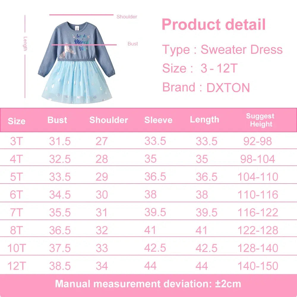 Winter Children Sweater Dresses