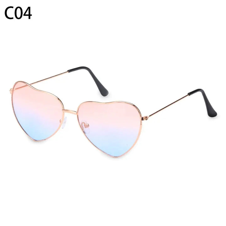 Heart-Shaped Sunglasses for Women | Polarized UV400 Metal Frame