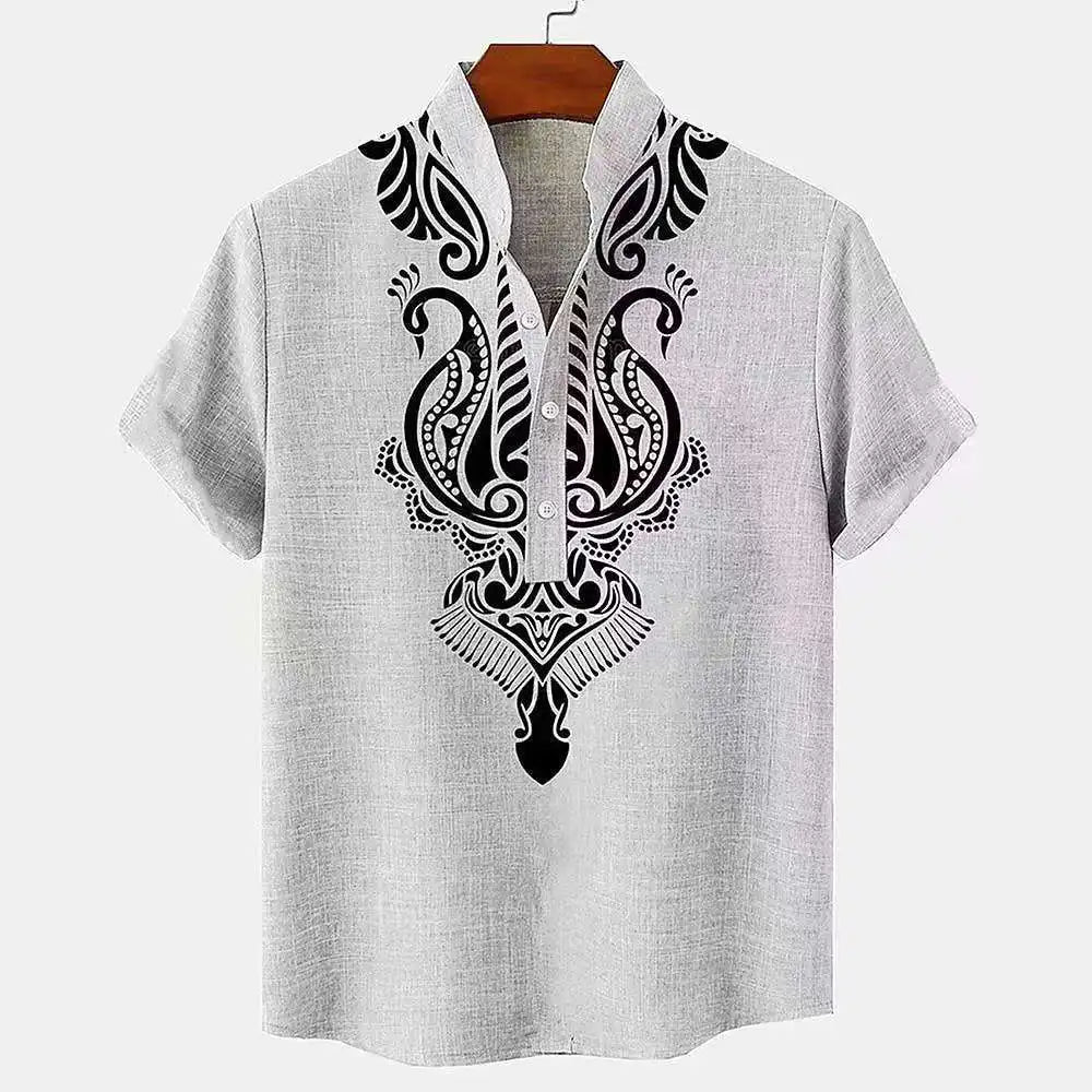 Men's Shirt Linen Men's Tops-Bennys Beauty World