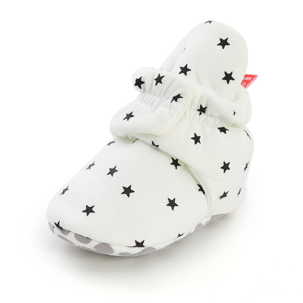 Newborn Baby Socks Shoes Boy Girl Star Toddler First Walkers Booties-Shoe-Bennys Beauty World