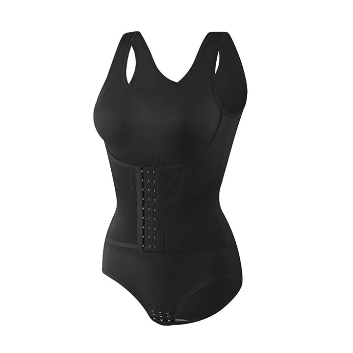 Bodysuit Shapewear With Zipper Belt For Women