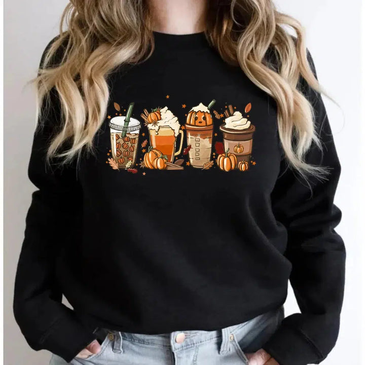 Fall Coffee Sweatshirt Fall Hoodie For Thanksgiving