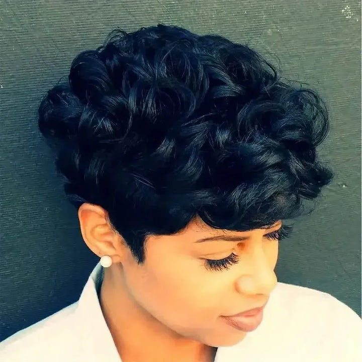 Pixie Cut Wig Full Machine Made Human Hair-wig-Bennys Beauty World