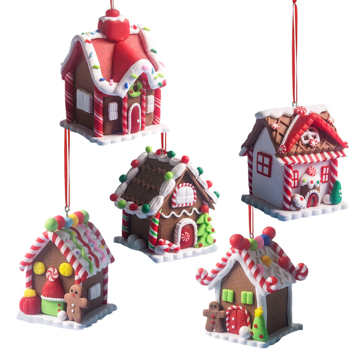 5 pcs House Ornaments Holiday Christmas Tree Ornament