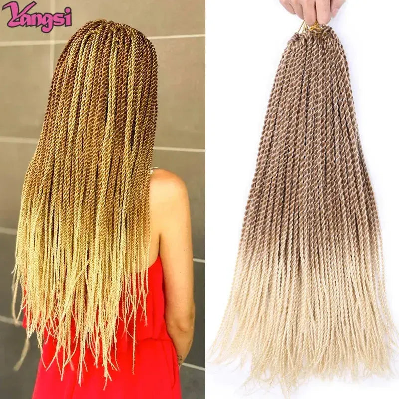 Full Star Pre-Twisted Crochet Braids – 30 Strands/Pack Synthetic Ombre Braiding Hair-braids-Bennys Beauty World