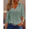 Women's Long Sleeve V-Neck Tops