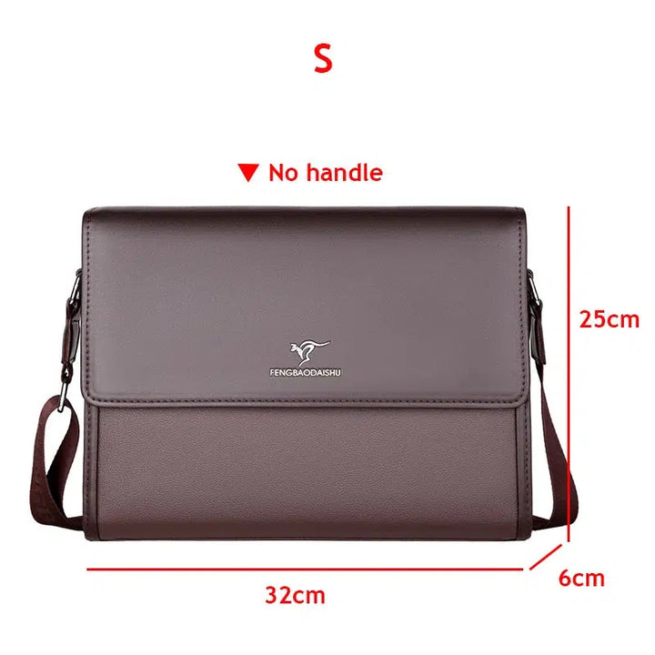 Leather Luxury Briefcases For Men Designer Work Business Tote Crossbody Bag-bag-Bennys Beauty World