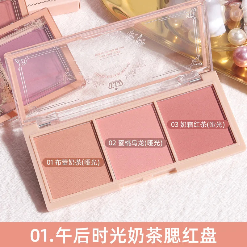 Three-colour Blush Natural Color