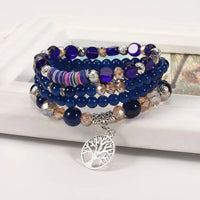 Multi-Layer Pendant Bracelet Artificial Crystal Glass-bracelet-Bennys Beauty World