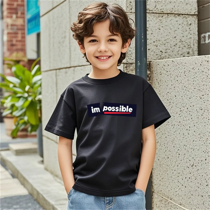 Kids Music Print T-Shirt | Short Sleeve DJ Tee