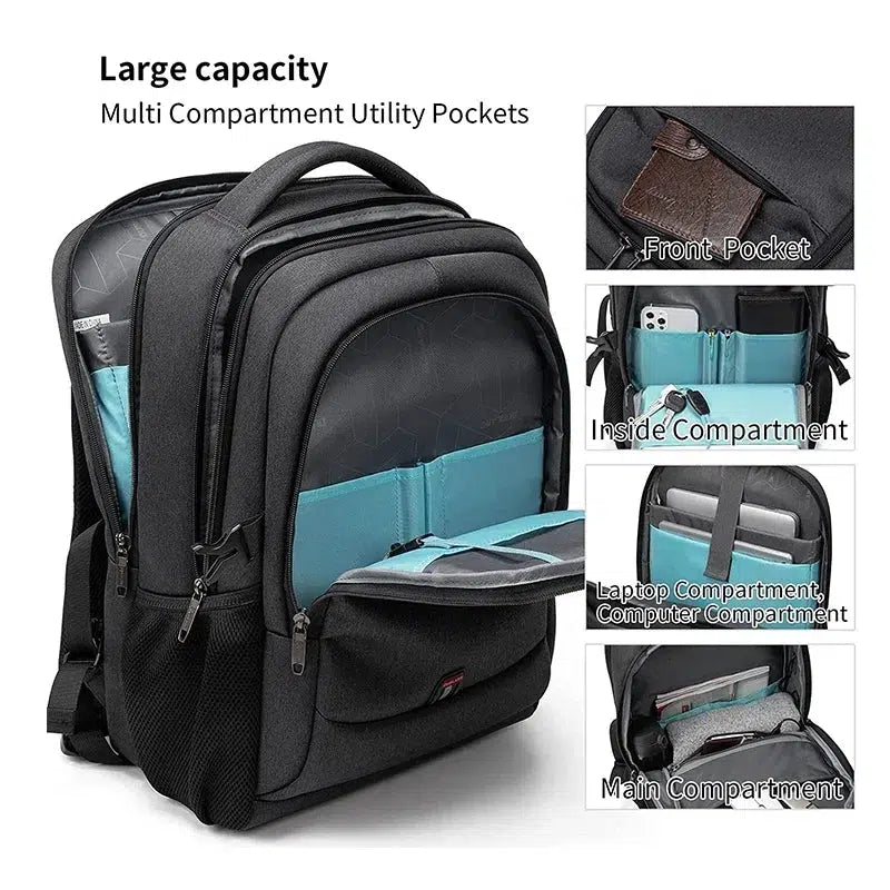 Laptop Backpack For Men USB Waterproof Travel Bag-backpack-Bennys Beauty World