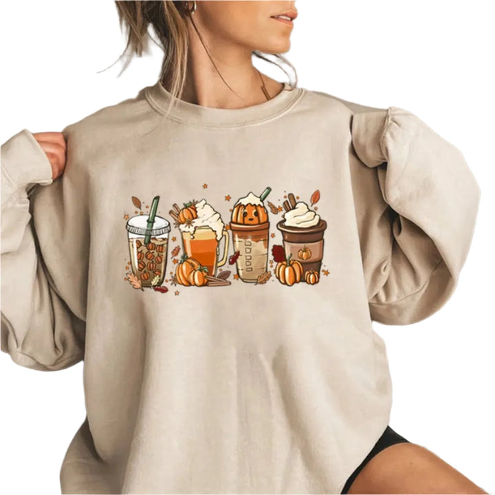 Fall Coffee Sweatshirt Fall Hoodie For Thanksgiving