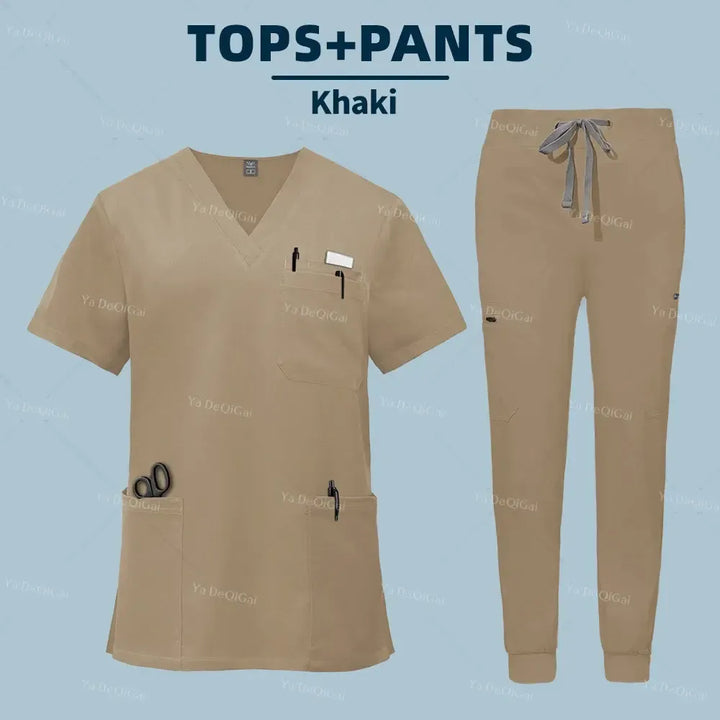 Unisex Medical Scrubs Set – With Pockets-Scrubs-Bennys Beauty World