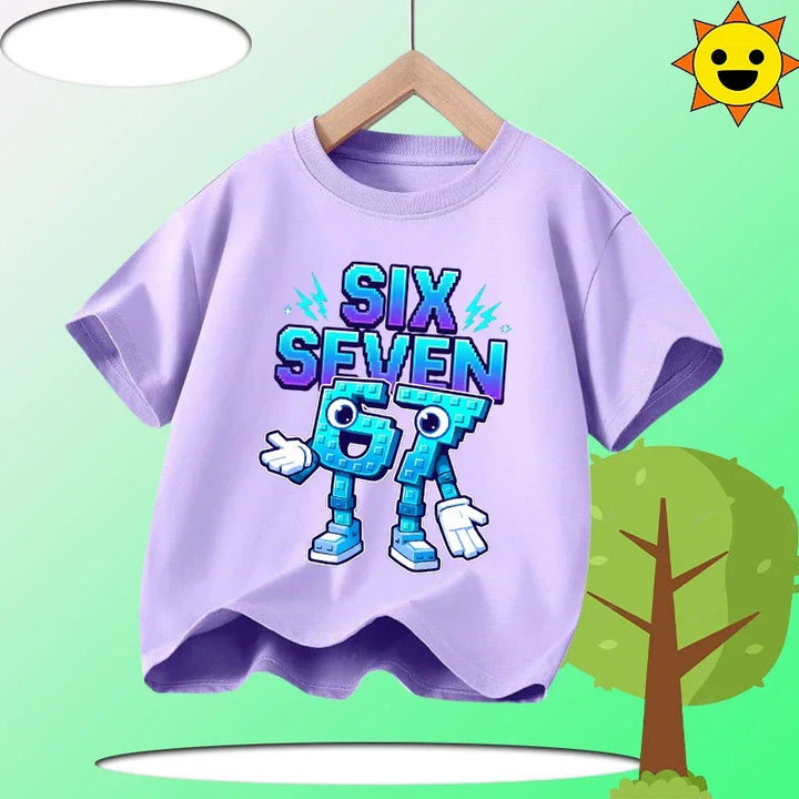 Kids Funny Printed Cotton T-Shirt